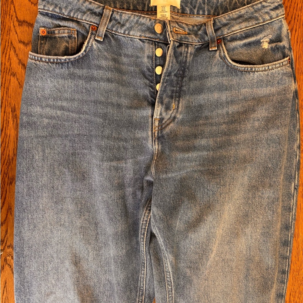 H&M Blue Straight Leg Denim Classic